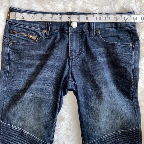 Express Biker Style Blue Jeans Size 2 - Picture 14 of 14